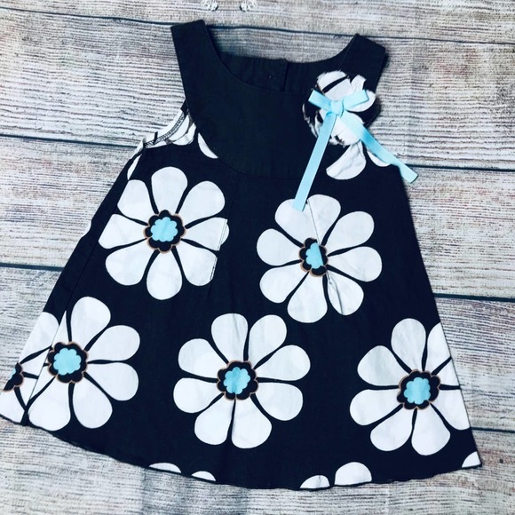 12m Youngland floral dress + bloomer+Bow - Picture 2 of 6